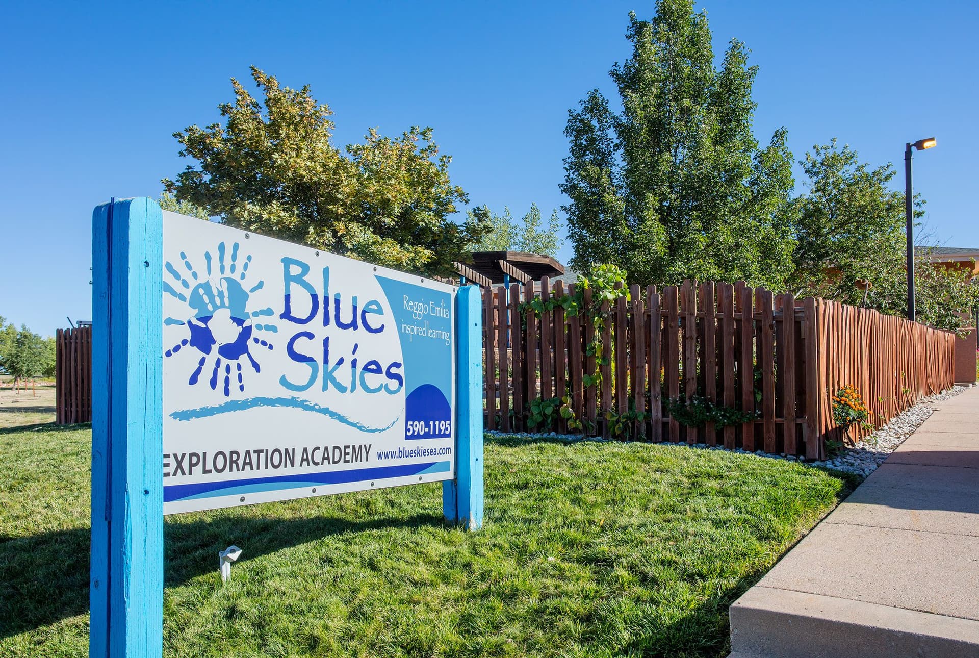 Children learning at Blue Skies Exploration Academy in Colorado Springs